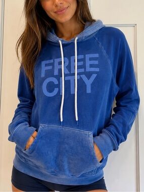 Free City Blue Hooded Sweatshirt